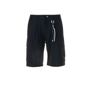 PEOPLE OF SHIBUYA Men's Modern Cargo Shorts with Branded Keychain Men BLUE Pants